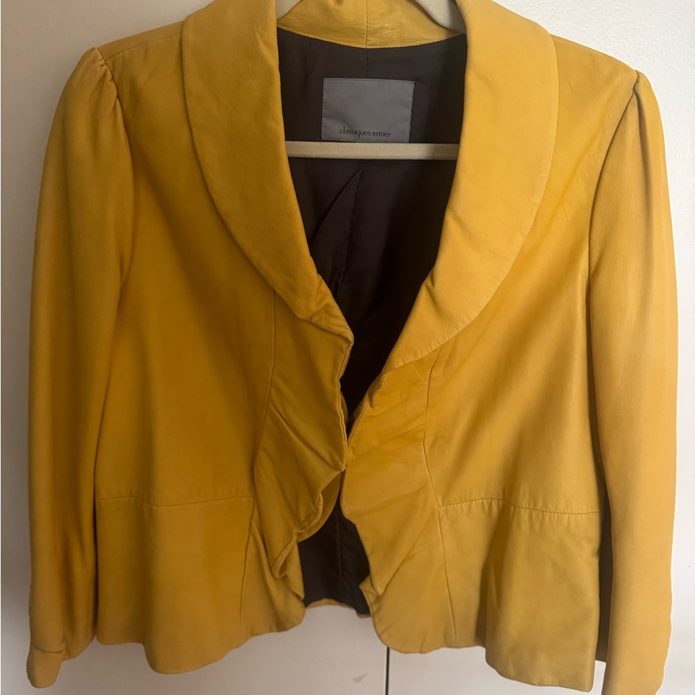 Women’s  Leather Cropped Jacket
